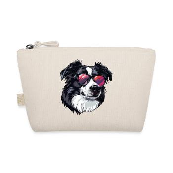 Border Collie, Dog, Sunglasses, Summer - Organic Pouch - nature - Front