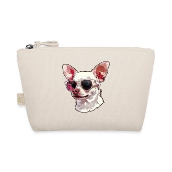 Chihuahua, dog, sunglasses, summer - Organic Pouch - nature - Front