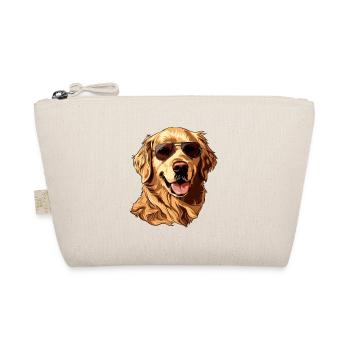 Golden Retriever, dog, sunglasses, summer - Organic Pouch - nature - Front