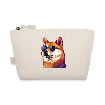 Akita, hund, Sonnenbrille, sommer - Bio-Täschchen - Natur - Vorne