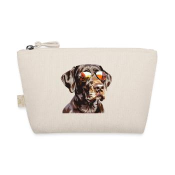 German Shorthair, dog, sunglasses, summer - Organic Pouch - nature - Front