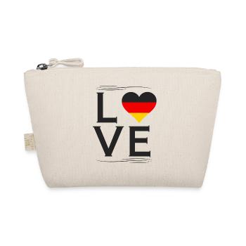 Love Deutschland Flagge Fan Germany - Bio-Täschchen - Natur - Vorne