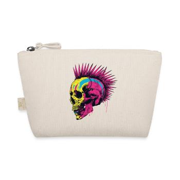 Horror Punk Zombie Mohawk - Organic Pouch - nature - Front