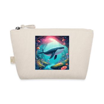 Flying Whale - Organic Pouch - nature - Front
