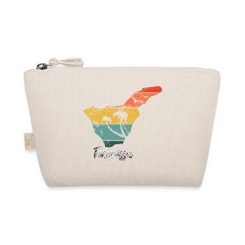 Tenerife map outline Canary Islands holiday vintage - Organic Pouch - nature - Front