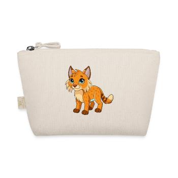 Lynx Cute Mascot Cartoon Character Kawaii - Organic Pouch - nature - Front