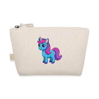 Unicorn Cute Mascot Cartoon Character Kawaii - Organic Pouch - nature - Front