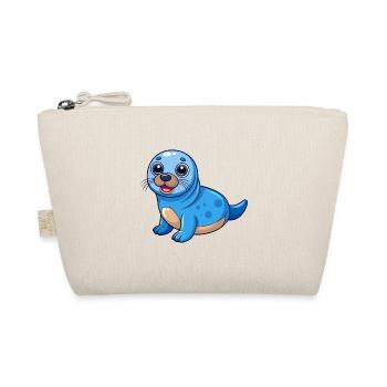 phoque mignon mascotte personnage de dessin animé kawaii - Trousse biologique - nature - Devant