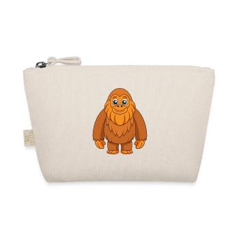 Big Foot Cute Mascot Cartoon Character Kawaii - Organic Pouch - nature - Front
