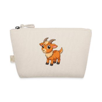 Ziege Niedliches Maskottchen Zeichentrickfigur Kawaii - Bio-Täschchen - Natur - Vorne