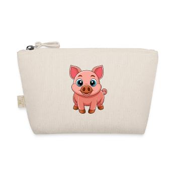 Cochon Mignon Mascotte Personnage De Dessin Animé Kawaii - Trousse biologique - nature - Devant