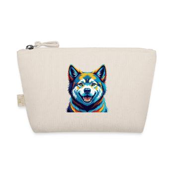 Akita Hunderasse Buntes Aquarell Karikatur Kawaii - Bio-Täschchen - Natur - Vorne