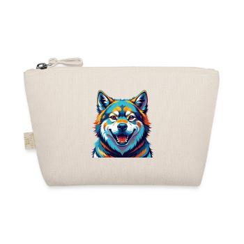 Akita Inu Hunderasse Bunte Karikatur Kawaii - Bio-Täschchen - Natur - Vorne