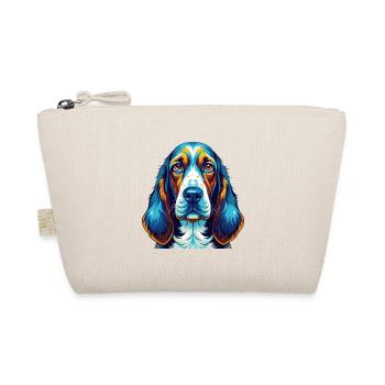 Basset Bleu De Gascogne Dog Breed Cartoon Kawaii - Organic Pouch - nature - Front