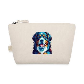 Bernese Mountain Dog Breed Colorful Cartoon Kawaii - Organic Pouch - nature - Front