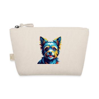 Biewer Terrier Dog Breed Colorful Cartoon Kawaii - Organic Pouch - nature - Front