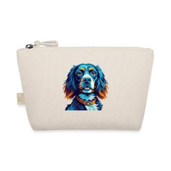 Blue Picardy Spaniel Dog Breed Cartoon Kawaii - Organic Pouch - nature - Front
