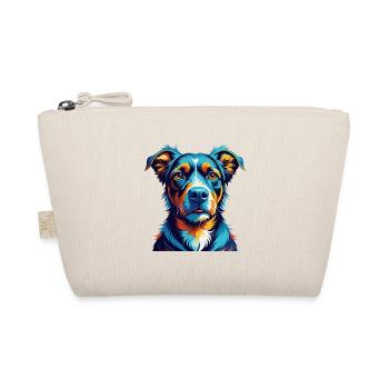 Braque Auvergne Dog Breed Colorful Cartoon Kawaii - Organic Pouch - nature - Front