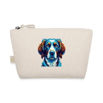 Brittany Dog Breed Colorful Cartoon Kawaii - Organic Pouch - nature - Front