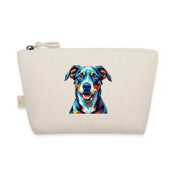 Catahoula Cur Dog Breed Colorful Cartoon Kawaii - Organic Pouch - nature - Front