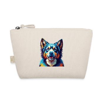 Caucasian Ovcharka Dog Breed Cartoon Kawaii - Organic Pouch - nature - Front