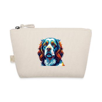 Clumber Spaniel Hunderasse Bunte Karikatur Kawaii - Bio-Täschchen - Natur - Vorne