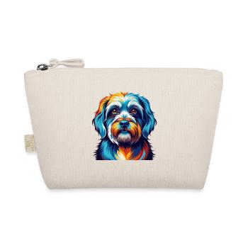 Dandie Dinmont Terrier Dog Breed Cartoon Kawaii - Organic Pouch - nature - Front