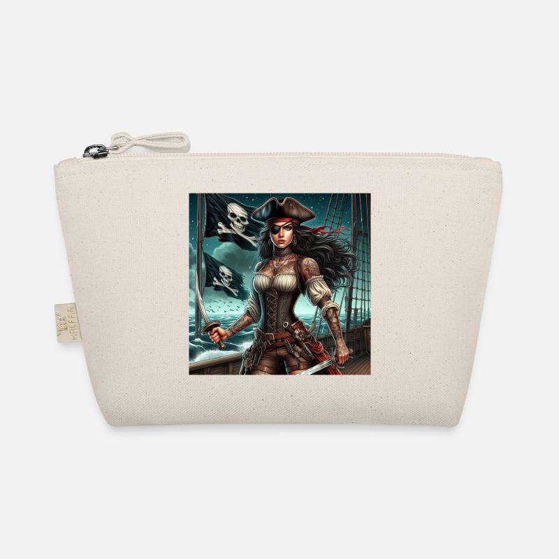 Piratenfrau Bio-Täschchen