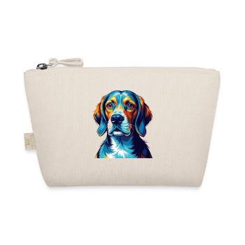 English Foxhound Dog Breed Colorful Cartoon Kawaii - Organic Pouch - nature - Front