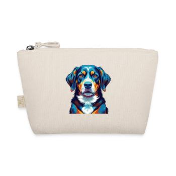 Entlebucher Mountain Dog Breed Cartoon Kawaii - Organic Pouch - nature - Front