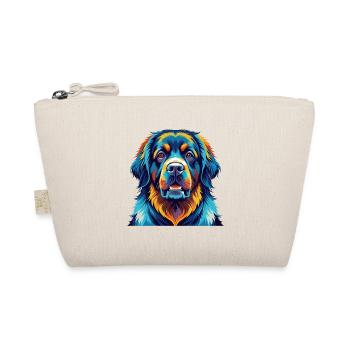 Newfoundland Dog Breed Colorful Cartoon Kawaii - Organic Pouch - nature - Front