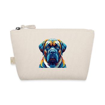 Englische Dogge Hunderasse Bunte Karikatur Kawaii - Bio-Täschchen - Natur - Vorne