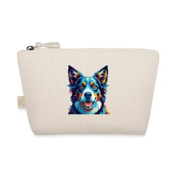 Nordamerikanischer Schäferhund Rasse Karikatur Kawaii - Bio-Täschchen - Natur - Vorne