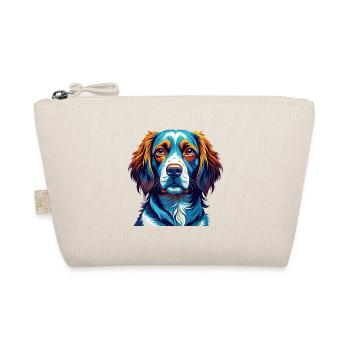 French Brittany Dog Breed Colorful Cartoon Kawaii - Organic Pouch - nature - Front