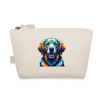 Golden Retriever Dog Breed Colorful Cartoon Kawaii - Organic Pouch - nature - Front