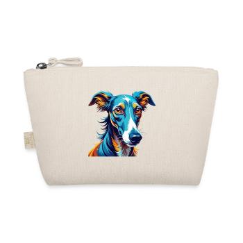 Galgo Espanol Hunderasse Bunter Cartoon Kawaii - Bio-Täschchen - Natur - Vorne