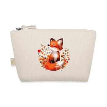 Fox with flowers - Organic Pouch - nature - Front