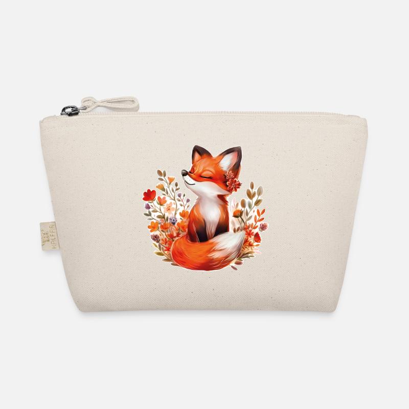 Renard avec des fleurs Trousse biologique