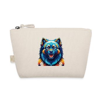 Keeshond Hunderasse Bunte Karikatur Kawaii - Bio-Täschchen - Natur - Vorne