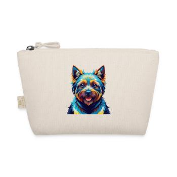 Norwich Terrier Dog Breed Colorful Cartoon Kawaii - Organic Pouch - nature - Front