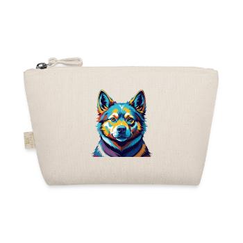Norwegian Buhund Dog Breed Colorful Cartoon Kawaii - Organic Pouch - nature - Front