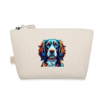 Picardy Spaniel Dog Breed Colorful Cartoon Kawaii - Organic Pouch - nature - Front