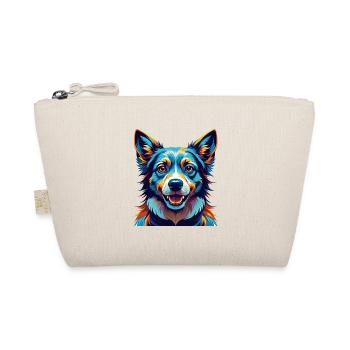 Sanshu Dog Breed Colorful Cartoon Kawaii - Organic Pouch - nature - Front