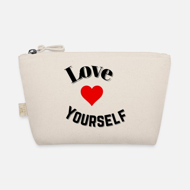 Love yourself - Organic Pouch - nature