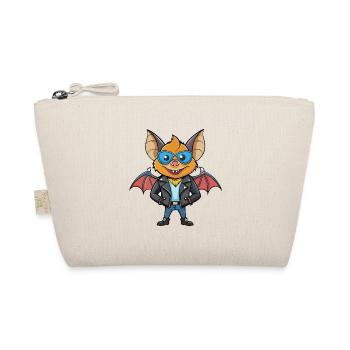 Bat Funny Cartoon Kawaii Jacket Sunglasses - Organic Pouch - nature - Front