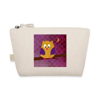 Owl Eagle Owl Poster Dots Forest Violet Kids - Organic Pouch - nature - Front