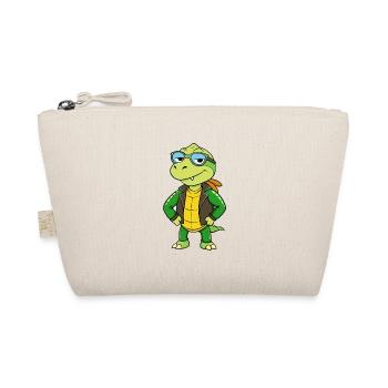 Turtle Funny Cartoon Kawaii Jacket Sunglasses - Organic Pouch - nature - Front