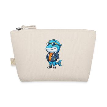 Wal Lustige Cartoon Kawaii Jacke Sonnenbrille - Bio-Täschchen - Natur - Vorne