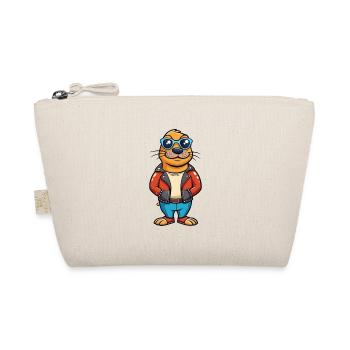 Seal Lustige Cartoon Kawaii Jacke Sonnenbrille - Bio-Täschchen - Natur - Vorne
