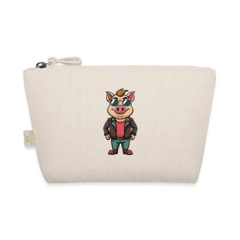Lunettes de soleil cochon drôle dessin animé kawaii veste - Trousse biologique - nature - Devant